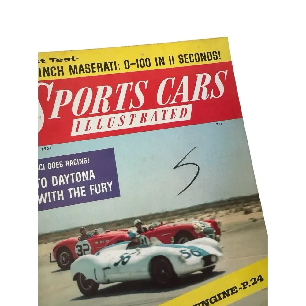 Sports Cars Illustrated Magazines 5 Issues 1956 1957 Mercedes Austin Healey READ
